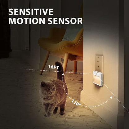 Plug in LED Motion Sensor Night Lights Lamp for Bedroom and Hallway view 6