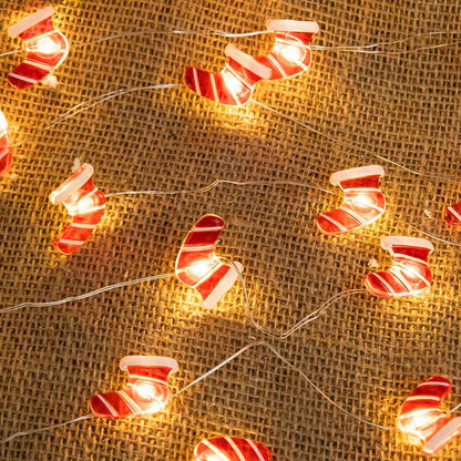 Gold Leaves String Lights 2M 6.5FT 20 LEDs for Bedroom and Party Decor view 6