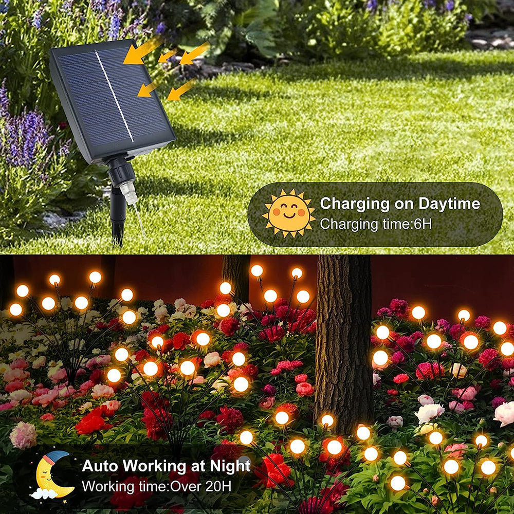 Solar Powered Firefly Lights for Garden Yard and Patio Decor view 6