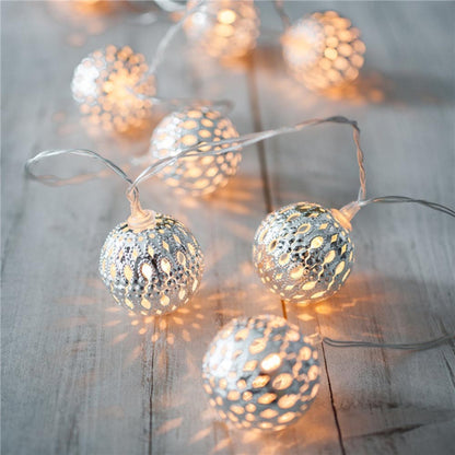LED Moroccan Hanging String Lights 1.5m 10LEDs 3m 20LEDs for Bedroom view 7