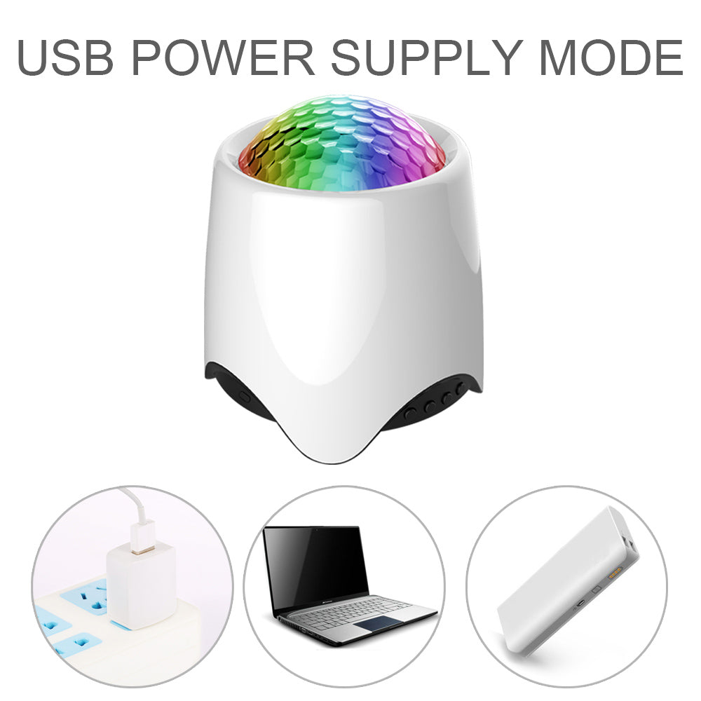 LED Star Wave Galaxy Projector Bluetooth Speaker for Bedroom Ceiling view 5