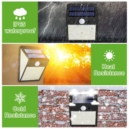 Outdoor 170LED 300 Degree Angle Motion Sensor Solar Lights for Yard view 3
