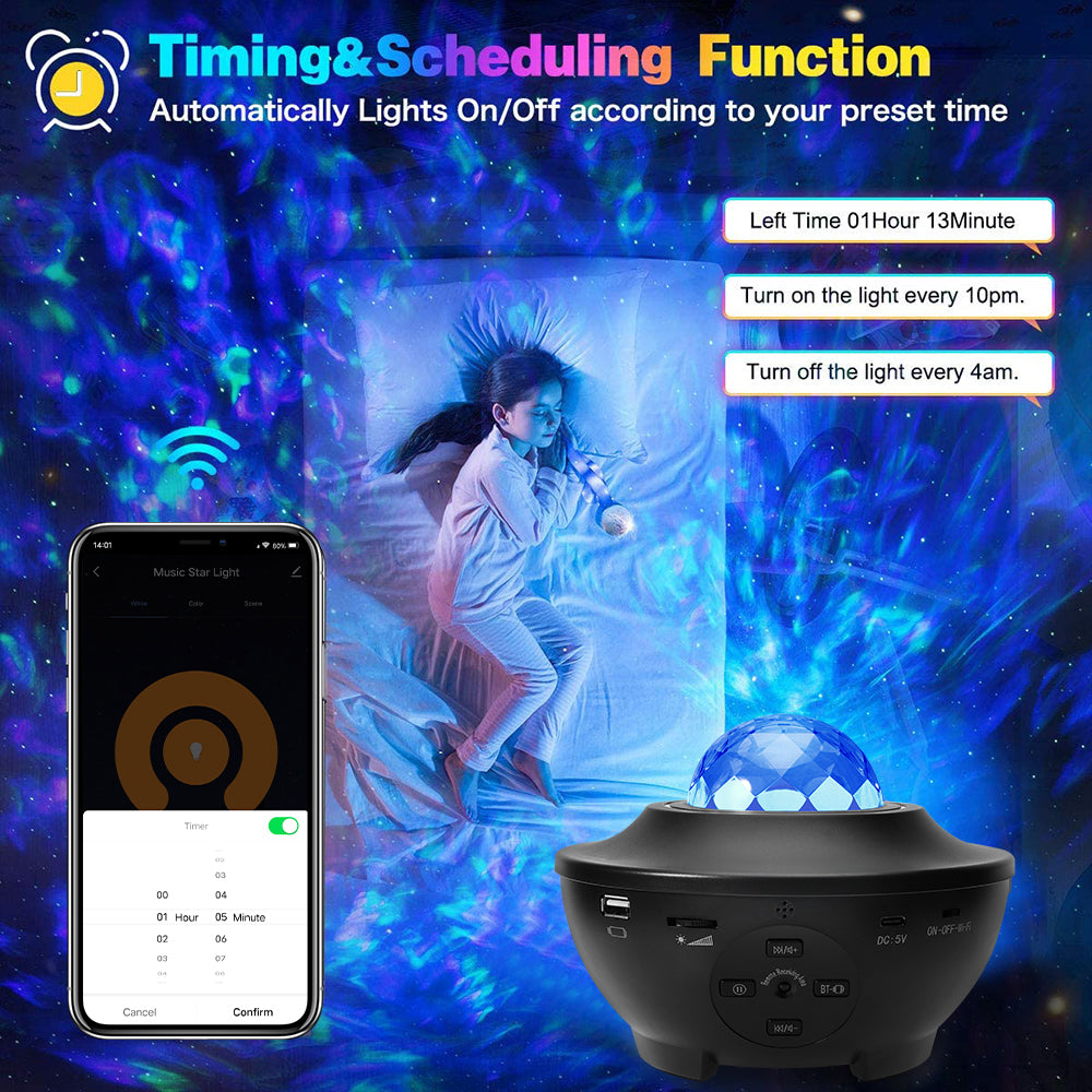 WiFi Smart LED Galaxy Projector Light Lamp for Bedroom Ceiling view 6