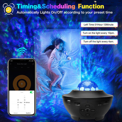 WiFi Smart LED Galaxy Projector Light Lamp for Bedroom Ceiling view 6