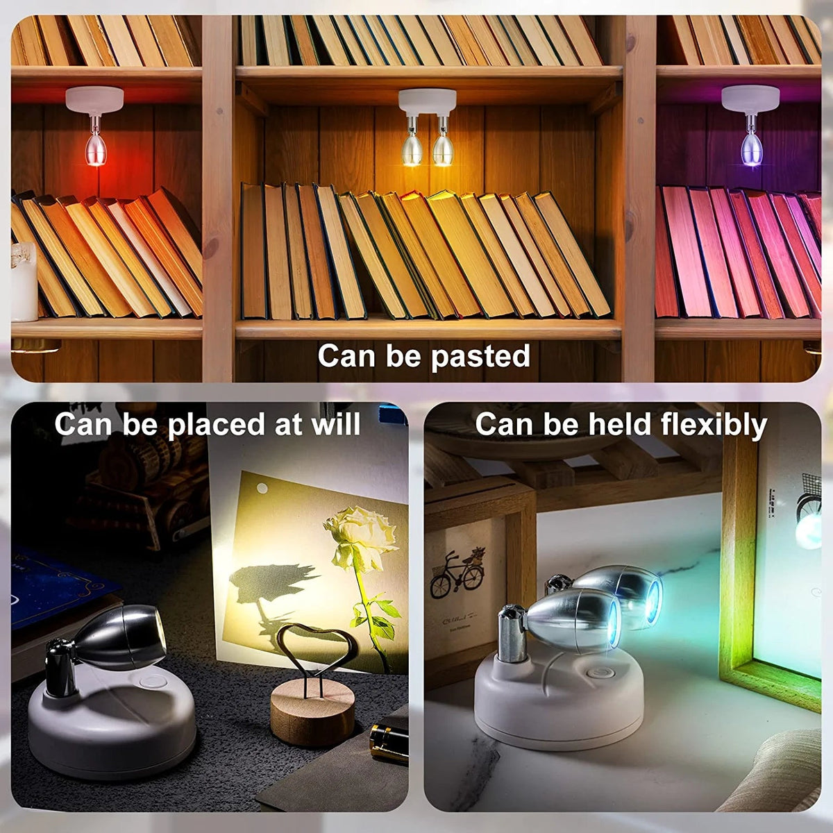RGB Wireless Spotlight for Accent Lighting Shelves and Displays view 6