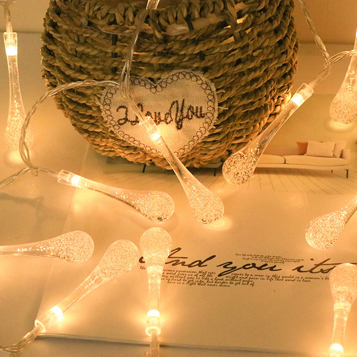 LED String Lights 8 Modes 3M to 20LED 6M to 40LEDs for Bedroom Decor view 4