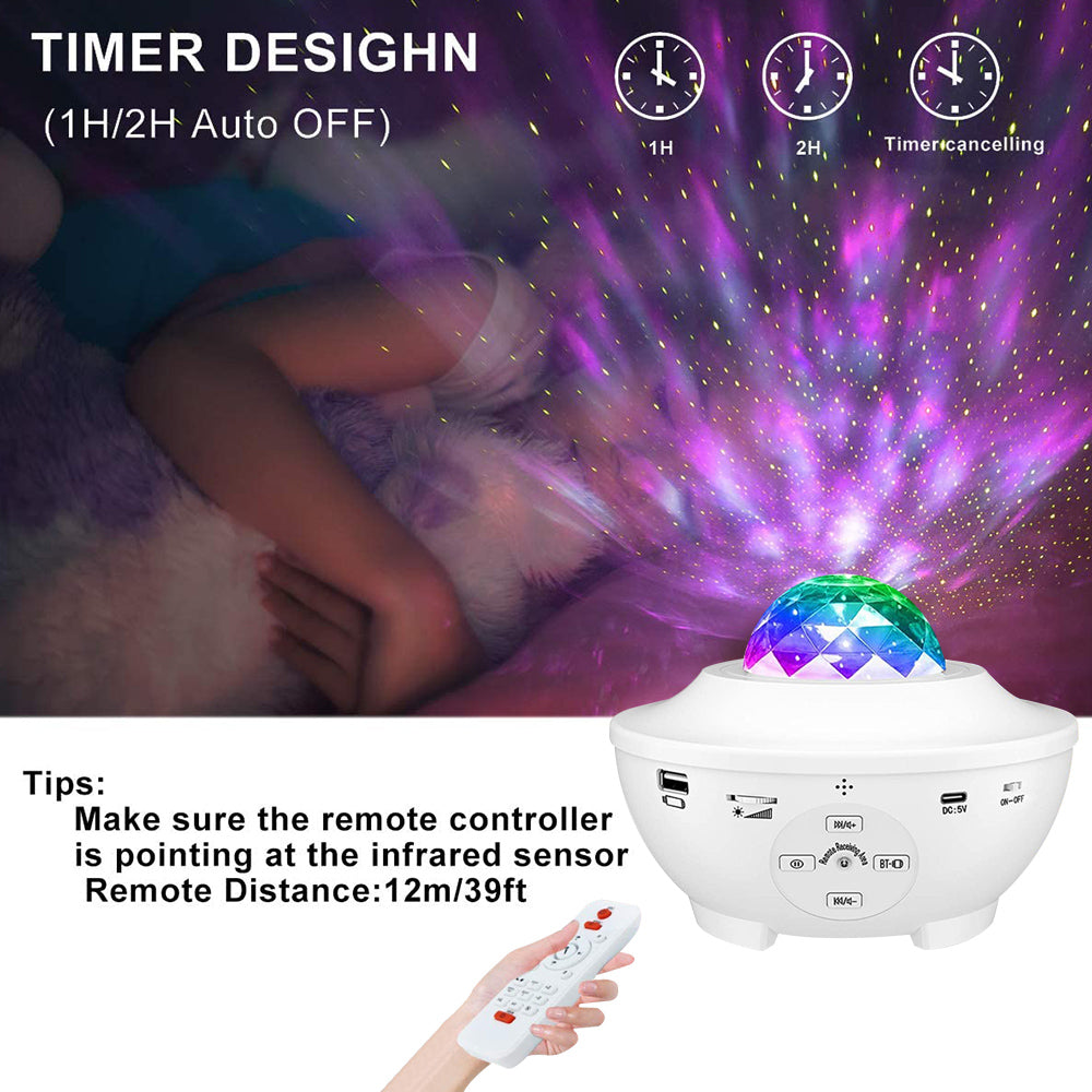 LED Star Night Light Bluetooth Music Player Lamp for Bedroom view 7