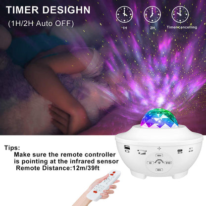 LED Star Night Light Bluetooth Music Player Lamp for Bedroom view 7