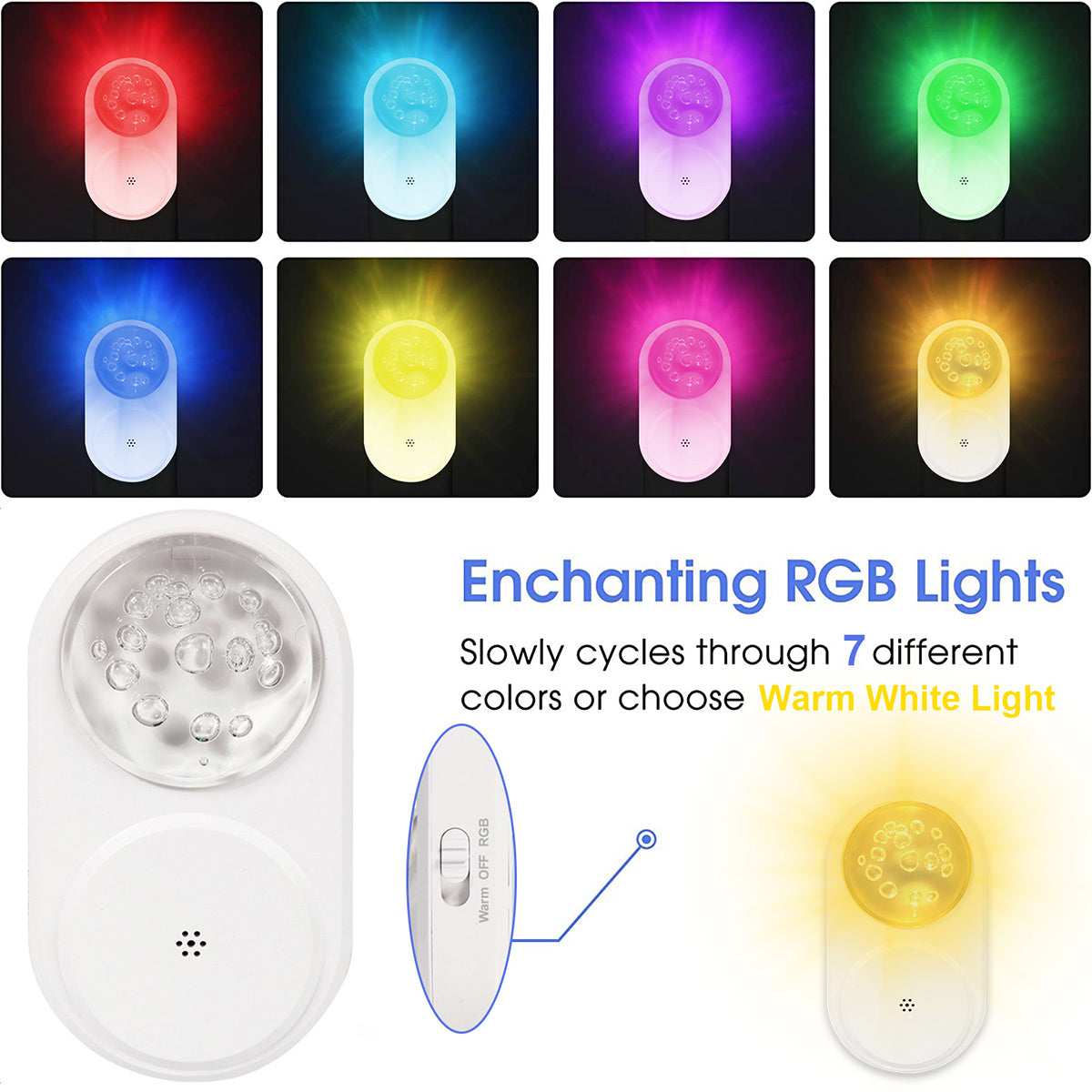 LED Night Light Plug into Wall Lamp for Bedroom Hallway and Bathroom view 3