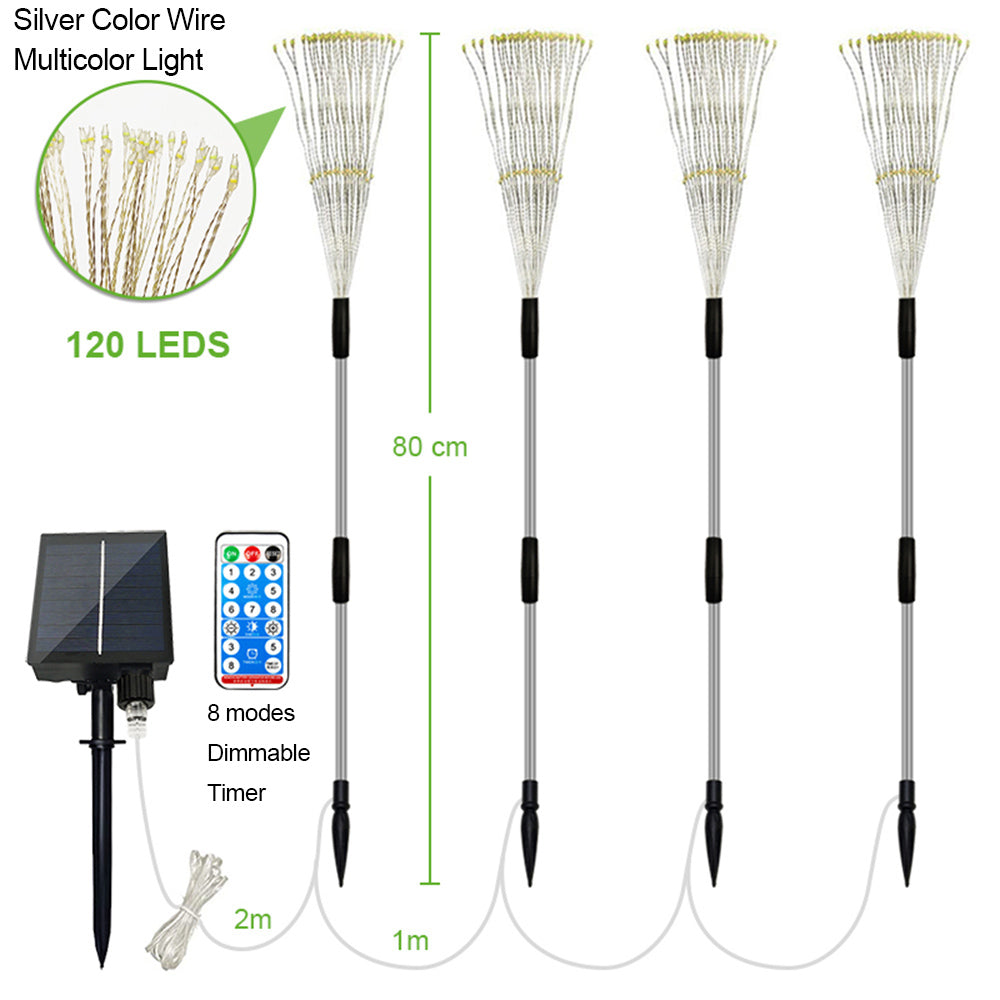LED DIY Firework Solar Lights for Garden Yard and Patio Decor view 12