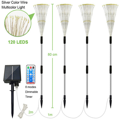 LED DIY Firework Solar Lights for Garden Yard and Patio Decor view 12