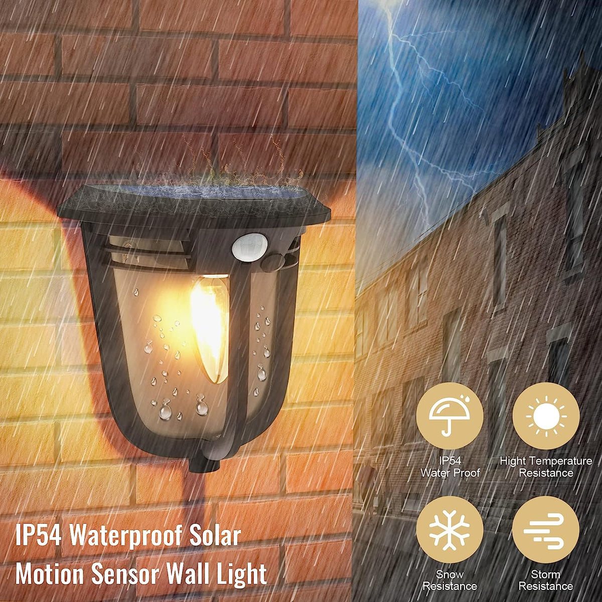 Solar Outdoor Motion Sensor Lights for Garden Yard and Patio view 6