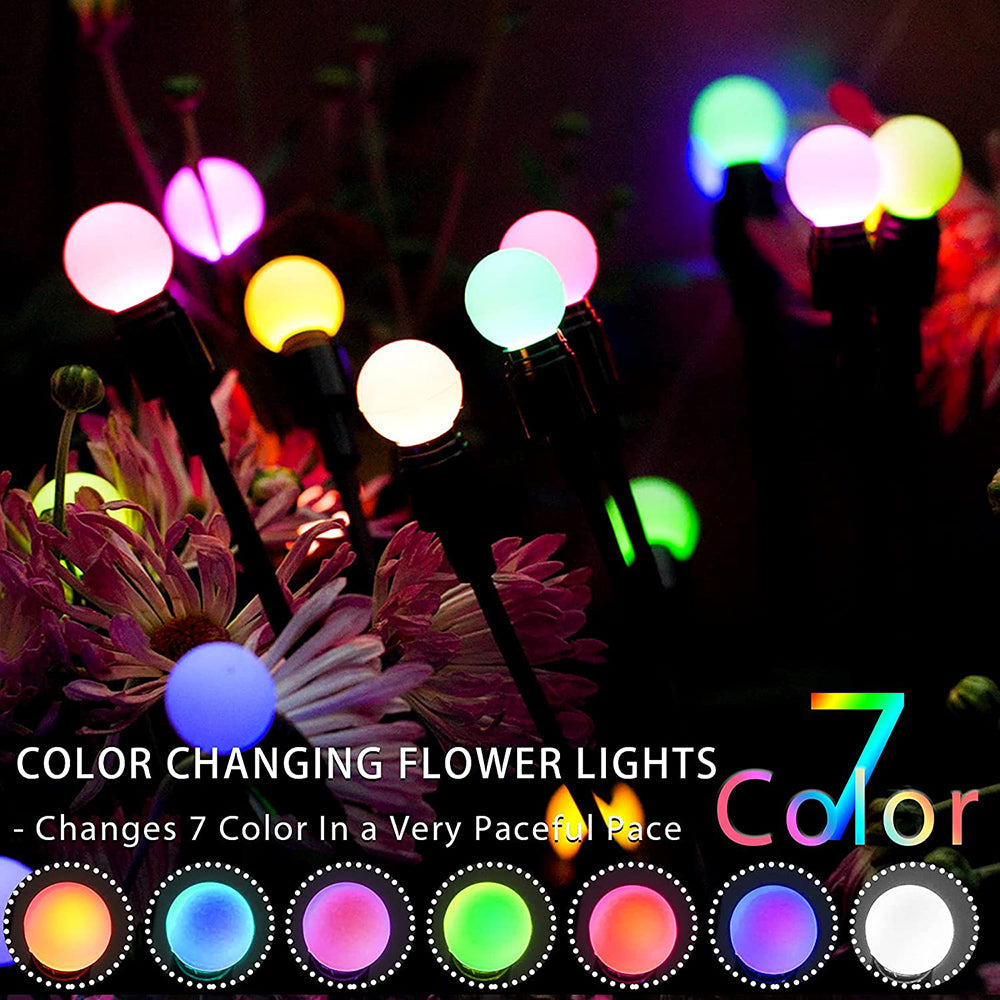 Solar Garden Lights 6 8 10 Bulbs 2 Pack for Lawn Yard and Patio view 6