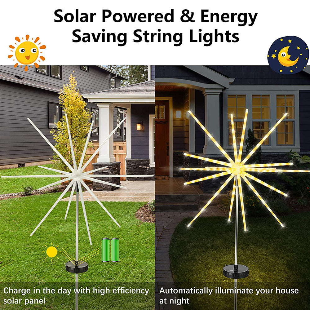 Solar Firework Meteor Lights for Garden Yard and Patio Decor view 6