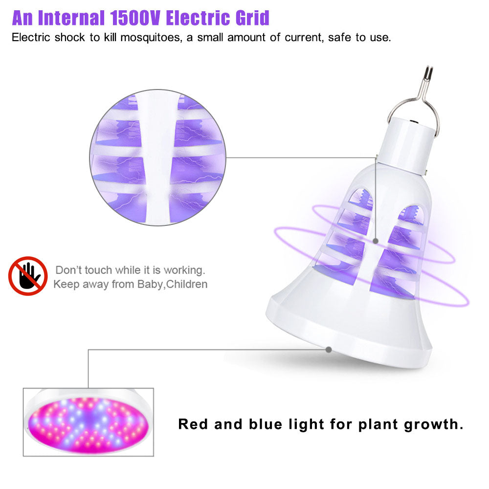 Electric UV Mosquito Killer LED Lamp 2 in 1 Plant Light for Seedlings view 6