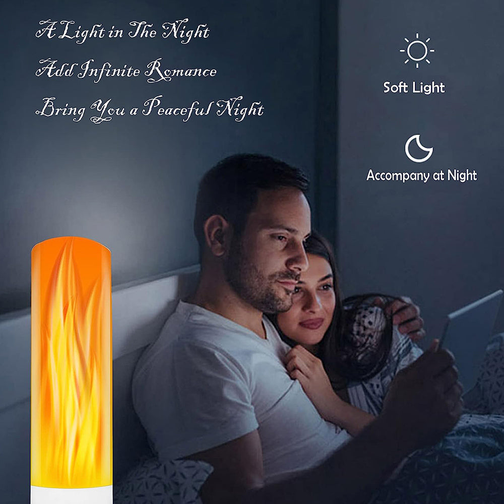 USB LED Flame Effect Light for Desk Bedroom and Home Room Decor view 3