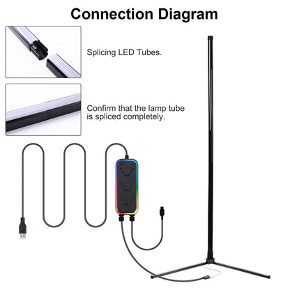 Bluetooth LED Floor Lamp RGB for Living Room Bedroom and Game Room view 12