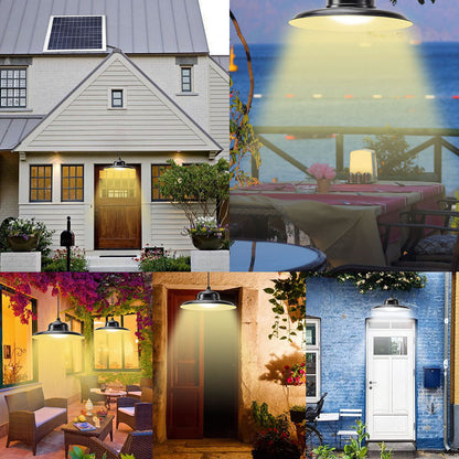 Remote Control Solar Pendant High Bay Light for Garden Yard and Patio view 5
