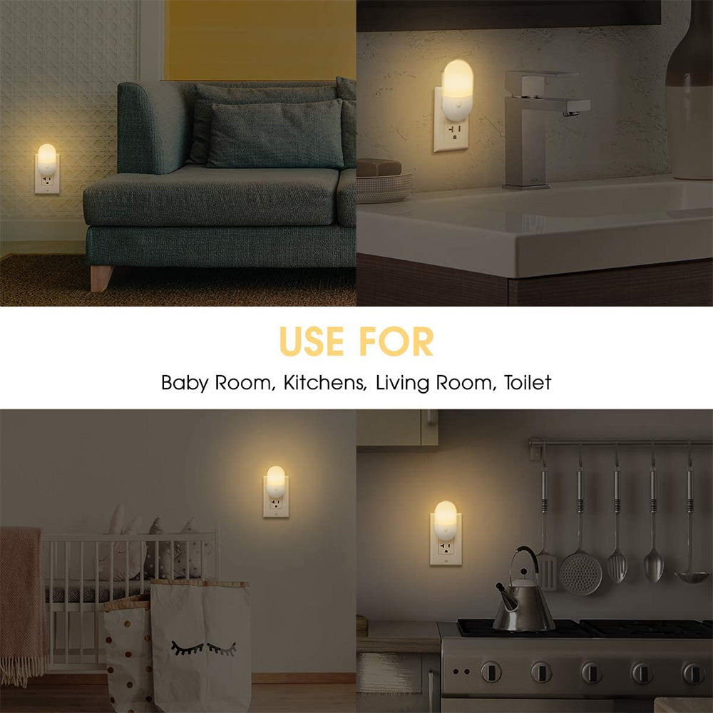 Plug in LED Night Light Lamp for Bedroom Hallway and Bathroom view 6