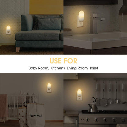 Plug in LED Night Light Lamp for Bedroom Hallway and Bathroom view 6