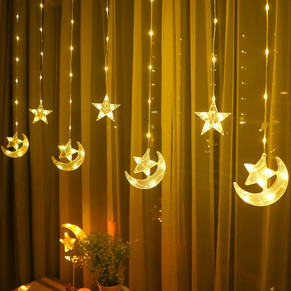 Waterproof LED Curtain Icicle String Light 2.3M 82LEDs for Party Decor