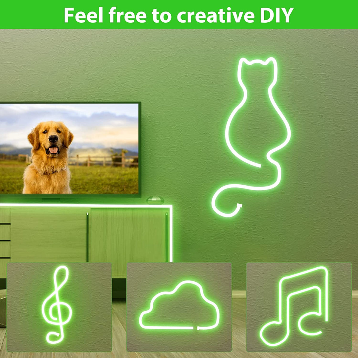 Waterproof Touch Switch Dimmable LED Neon Strip Light for Room Decor view 16