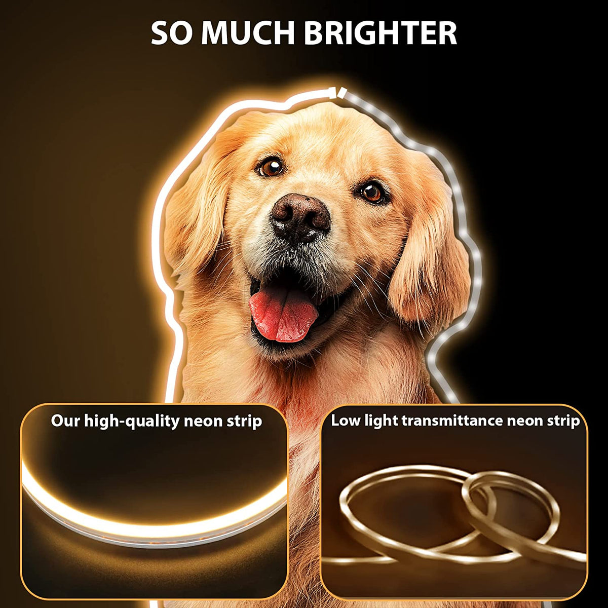 Waterproof Touch Switch Dimmable LED Neon Strip Light for Room Decor view 10