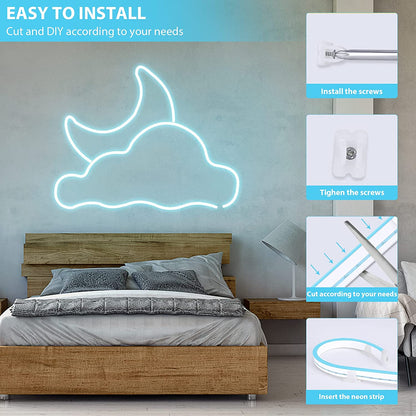 Waterproof Touch Switch Dimmable LED Neon Strip Light for Room Decor view 8