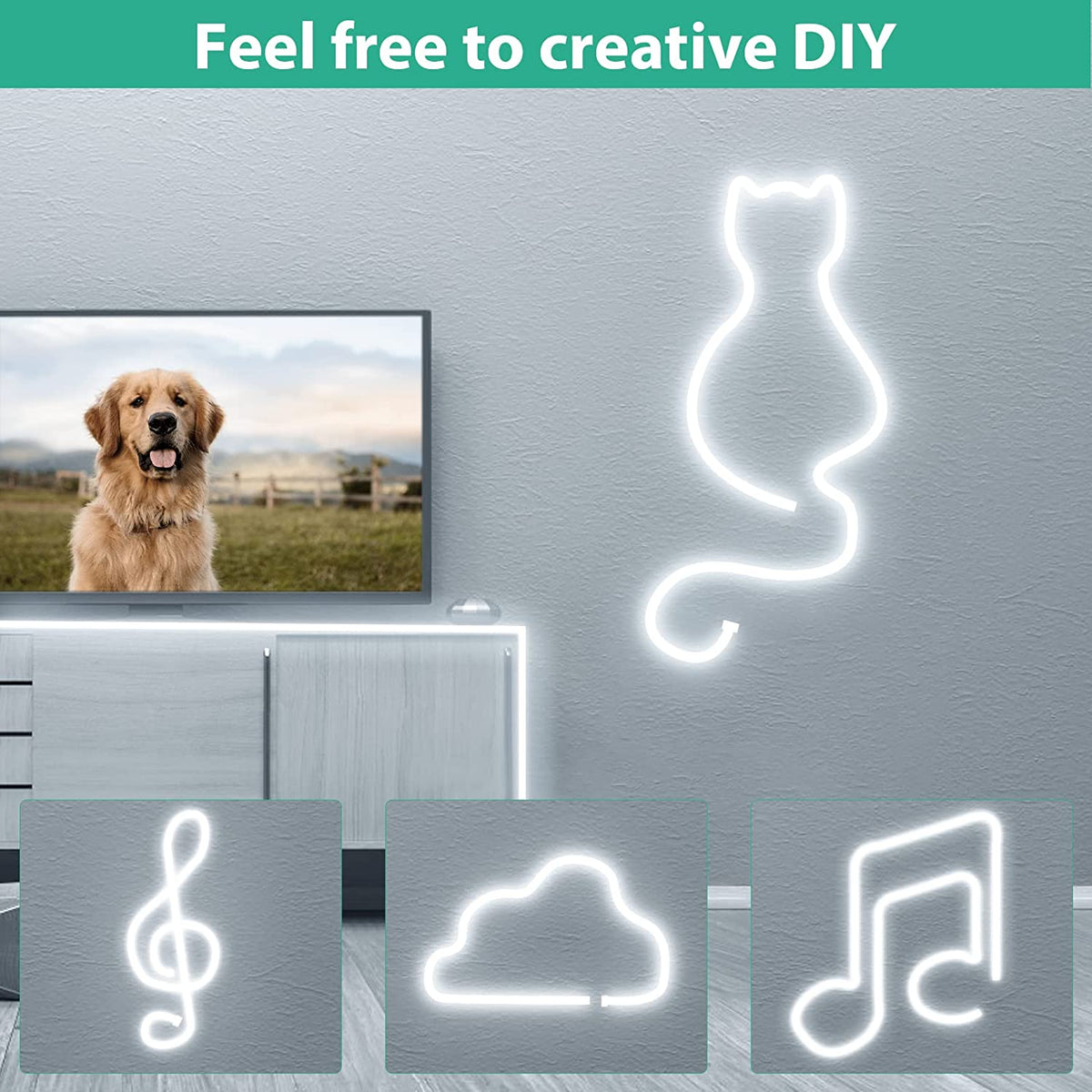 Waterproof Touch Switch Dimmable LED Neon Strip Light for Room Decor view 14