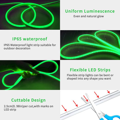 Waterproof Touch Switch Dimmable LED Neon Strip Light for Room Decor view 10