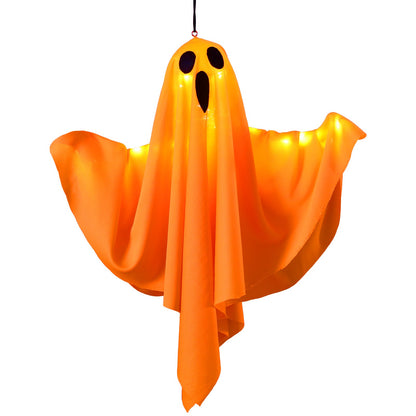 Spooky Halloween Glowing Ghost Hanging LED Lights for Yard Door