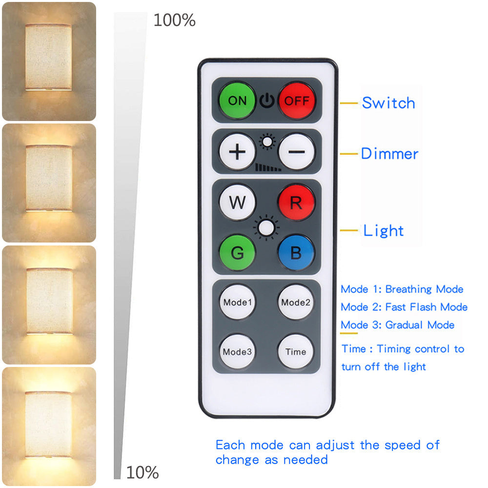 2 Pack Magnetic Wireless Wall Lights for Bedroom and Hallway view 10
