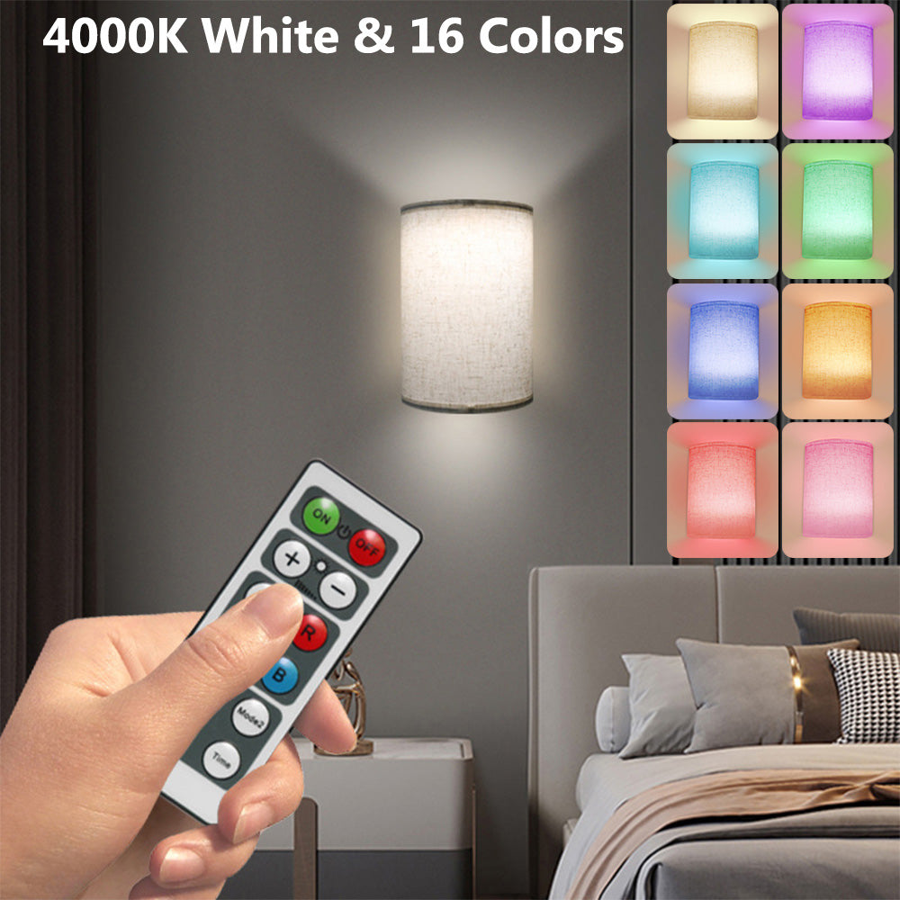 2 Pack Magnetic Wireless Wall Lights for Bedroom and Hallway view 11