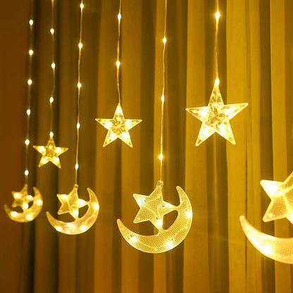 Waterproof LED Curtain Icicle String Light 2.3M 82LEDs for Party Decor view 4