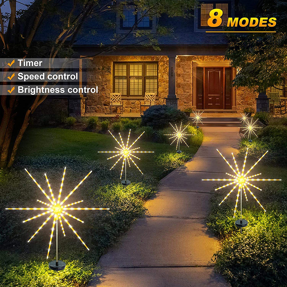 Solar Firework Meteor Lights for Garden Yard and Patio Decor view 7