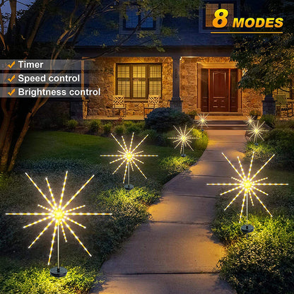 Solar Firework Meteor Lights for Garden Yard and Patio Decor view 7
