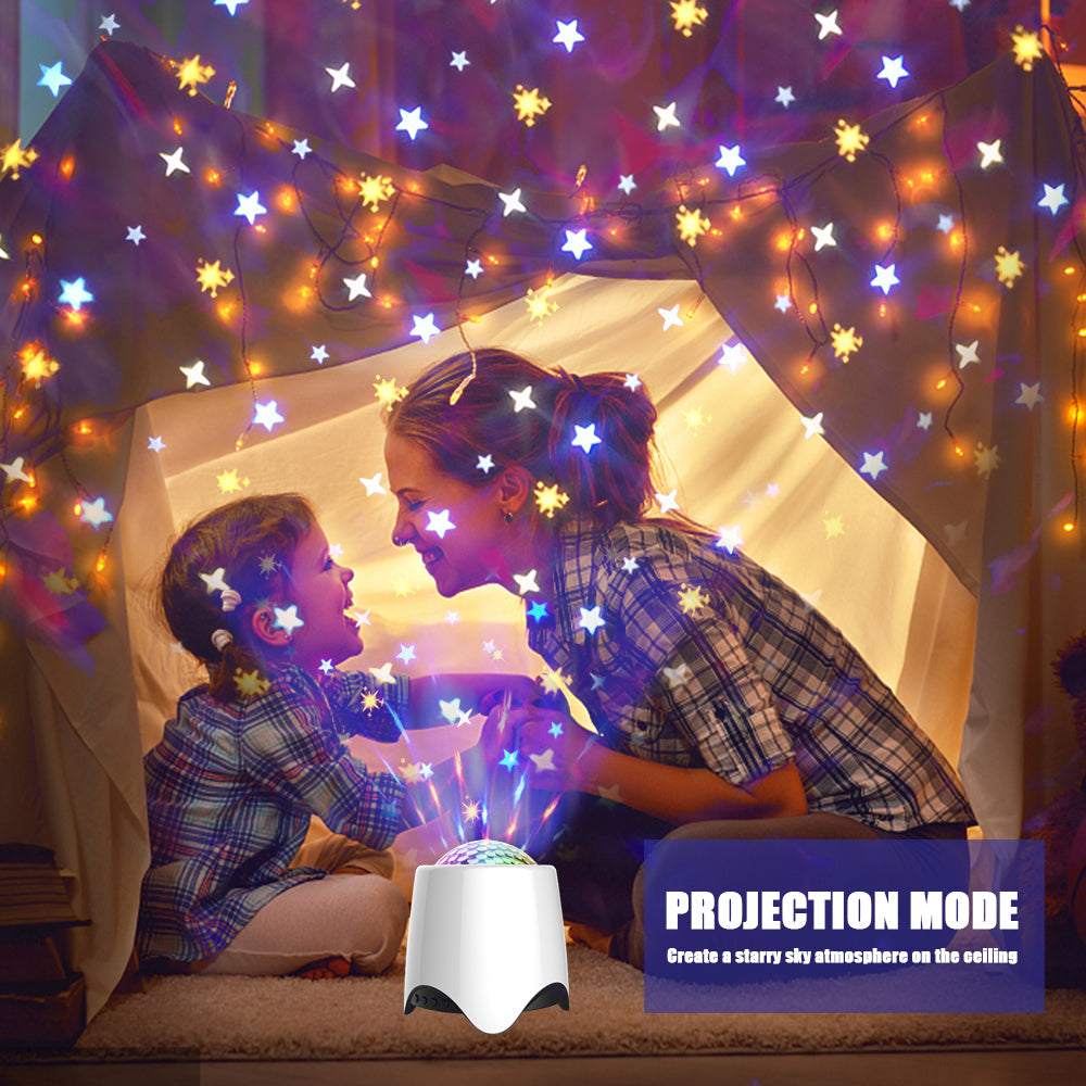 LED Star Wave Galaxy Projector Bluetooth Speaker for Bedroom Ceiling view 7