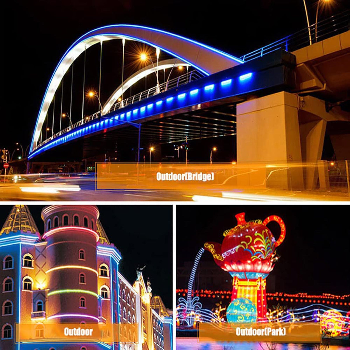 Waterproof Touch Switch Dimmable LED Neon Strip Light for Room Decor view 14