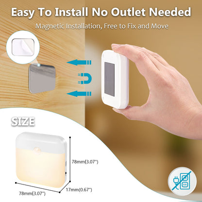 LED Motion Sensor Night Light Lamp for Bedroom Hallway and Bathroom view 8