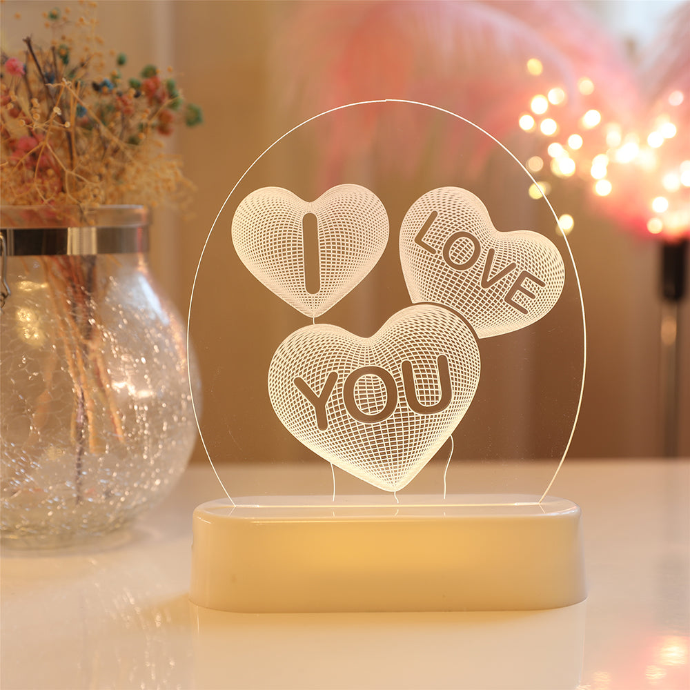 3D Illusion Night Lights Lamp for Bedroom Hallway and Bathroom view 11