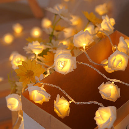 Rose Flower Fairy String Lights for Bedroom Party and Wedding Decor view 7