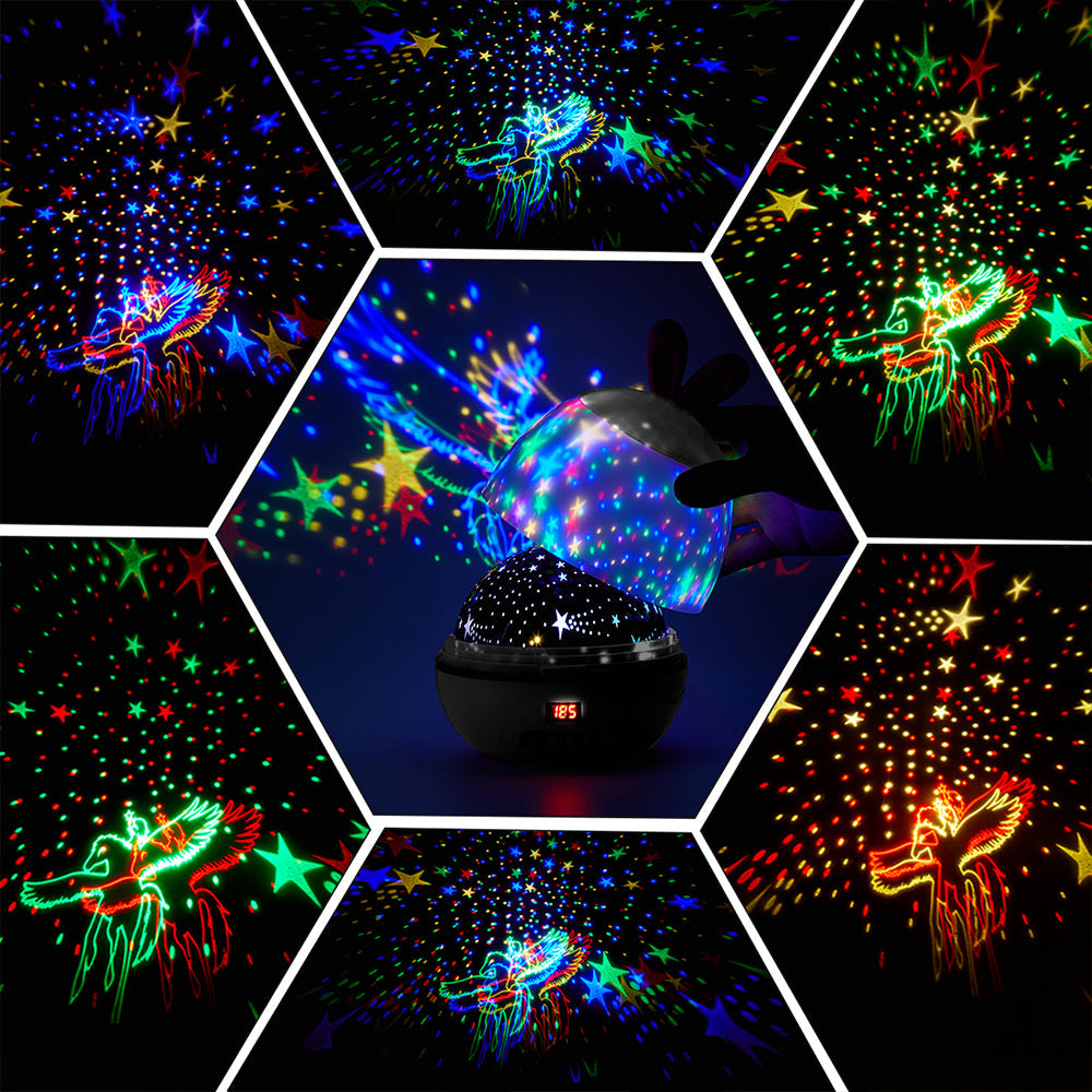 LED Stars Projector Night Lights Multicolor Rotating Lamp for Bedroom view 4