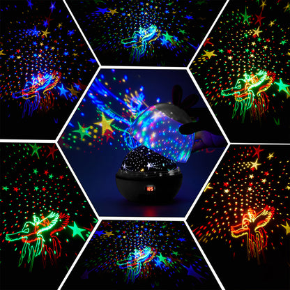 LED Stars Projector Night Lights Multicolor Rotating Lamp for Bedroom view 4