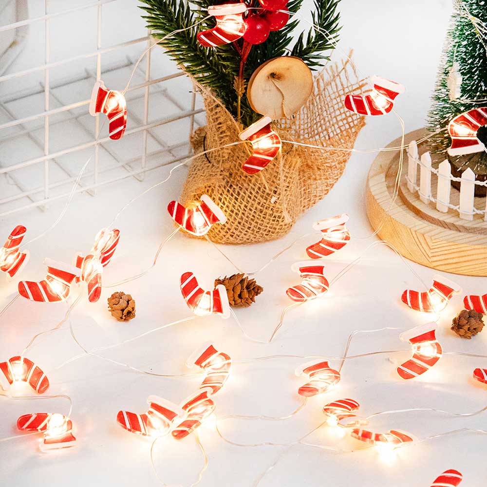 Gold Leaves String Lights 2M 6.5FT 20 LEDs for Bedroom and Party Decor view 7