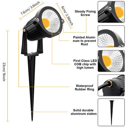Waterproof Landscape Spotlights for Garden Yard and Patio Lighting view 4