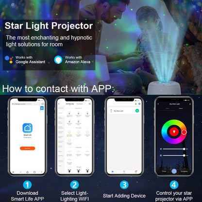 LED Star Galaxy Projector Light for Bedroom Ceiling and Room Decor view 7