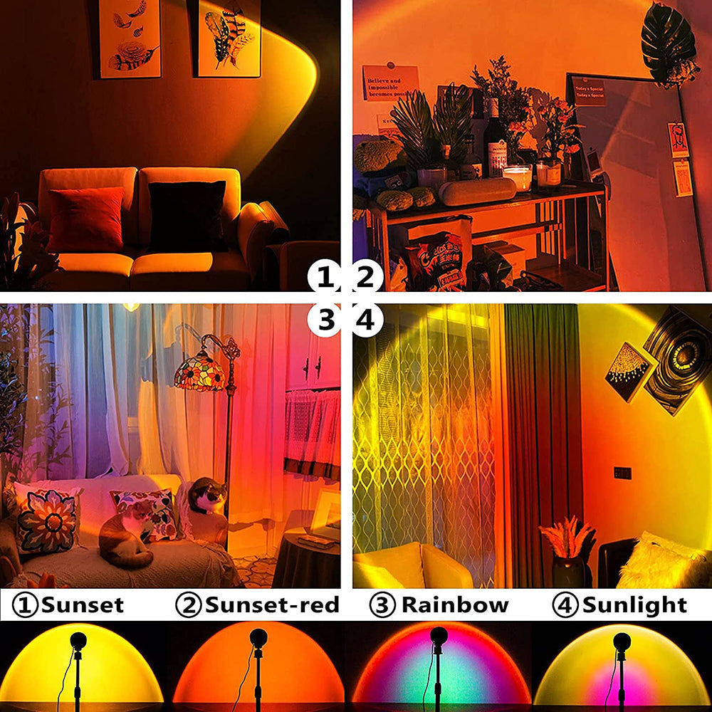 Sunset Projection Light 4 in 1 Lamp for Bedroom Ceiling and Room Decor view 3