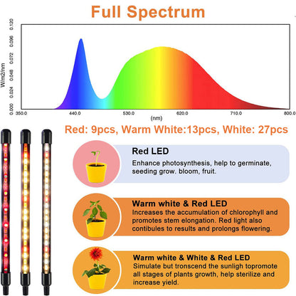 Full Spectrum LED Plant Lights with Timer Auto On Off for Seedlings view 7