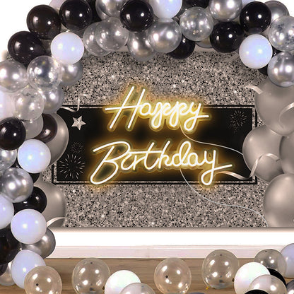 Happy Birthday LED Neon Sign Large Size for Bedroom Bar and Wall Decor view 4