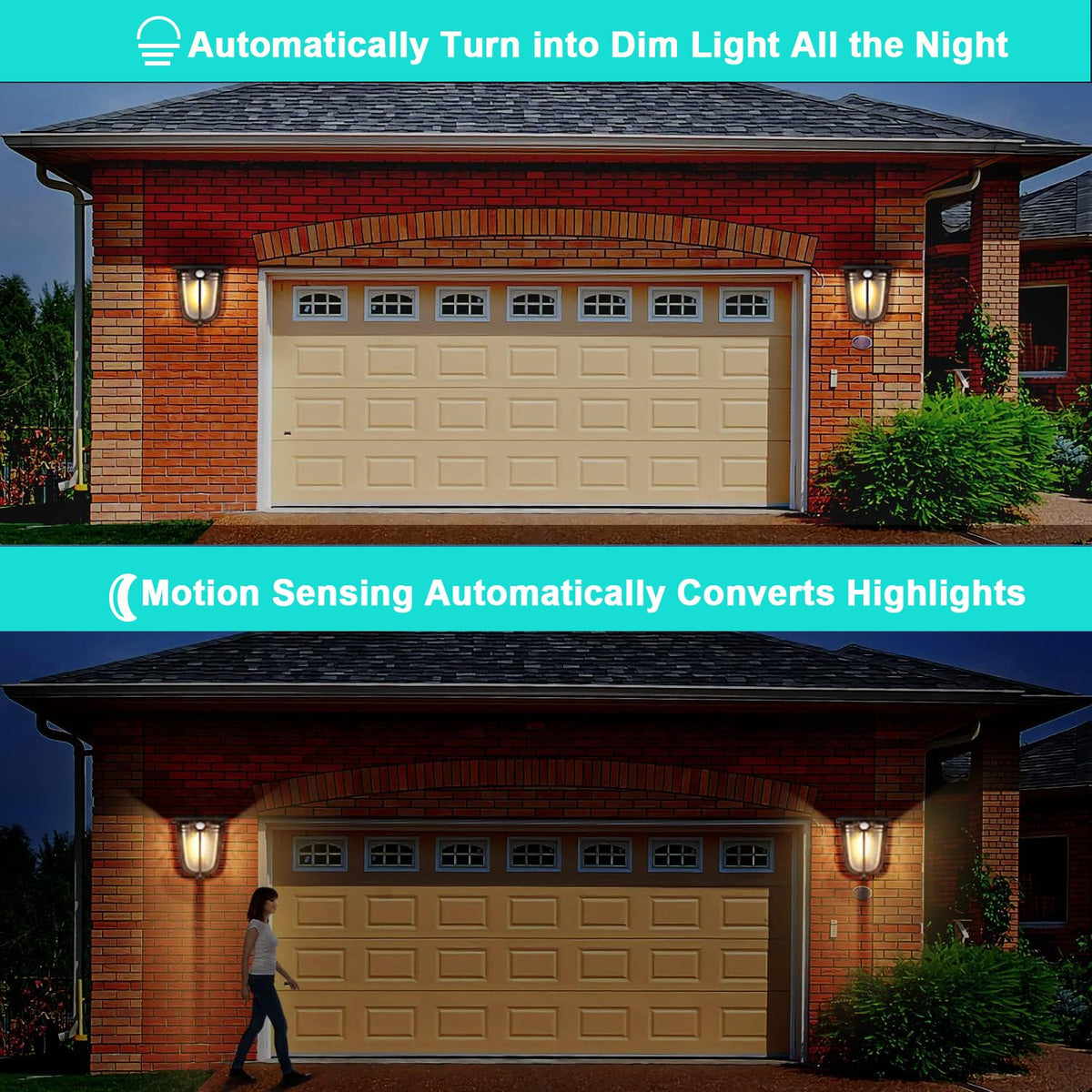 Solar Outdoor Motion Sensor Lights for Garden Yard and Patio view 7